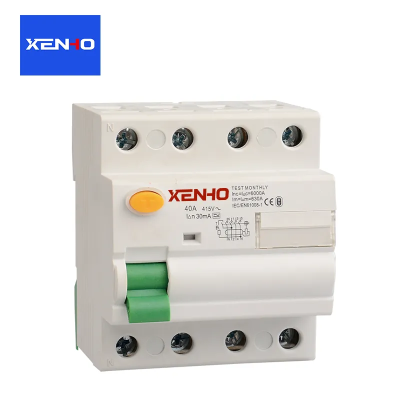 مدار شکن جریان باقیمانده AC نوع 4P RCCB